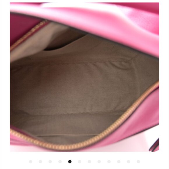 LOEWE Calfskin Leather Shoulder Crossbody Med Puzzle Bag in Fuchsia Pink Gold - Picture 5 of 12